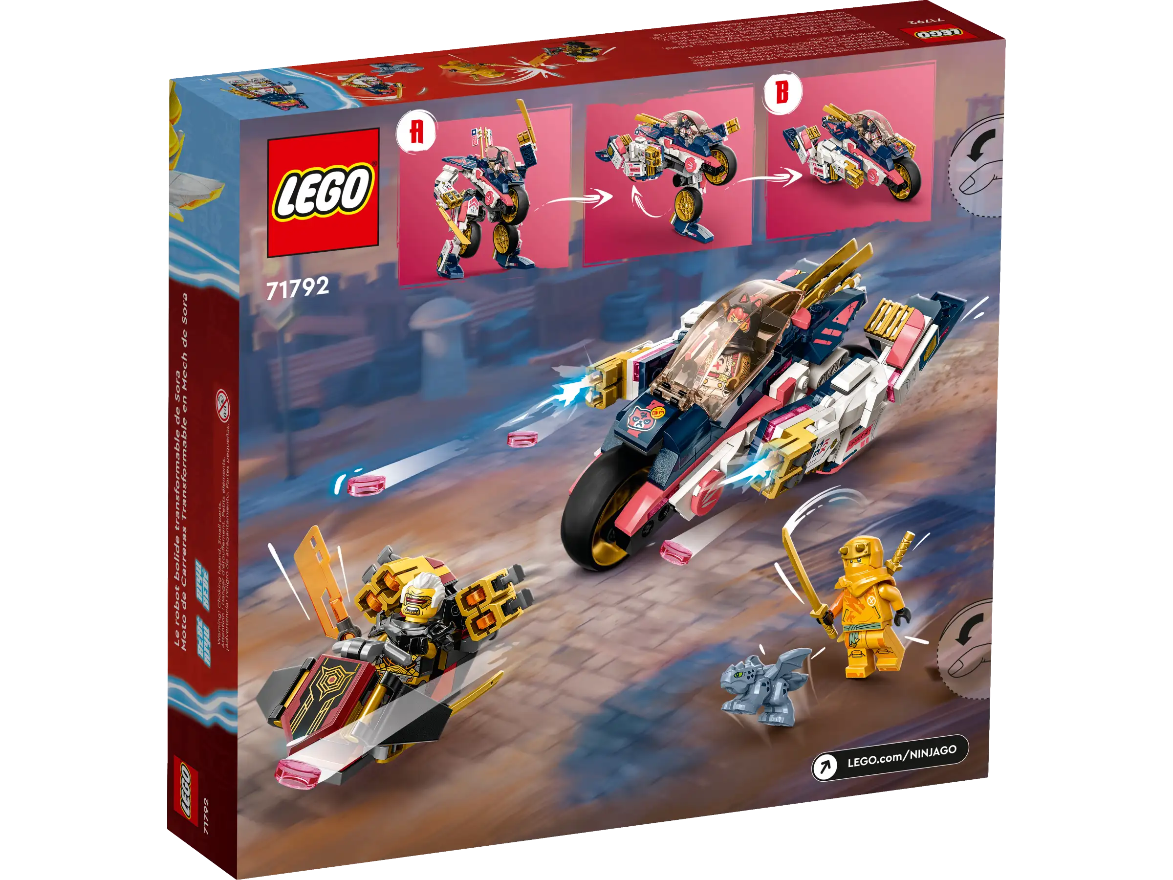 LEGO NINJAGO 71792 Soras Transforming Mech Bike Racer 8