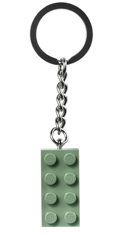 854159 2x4 Sand Green Keyring