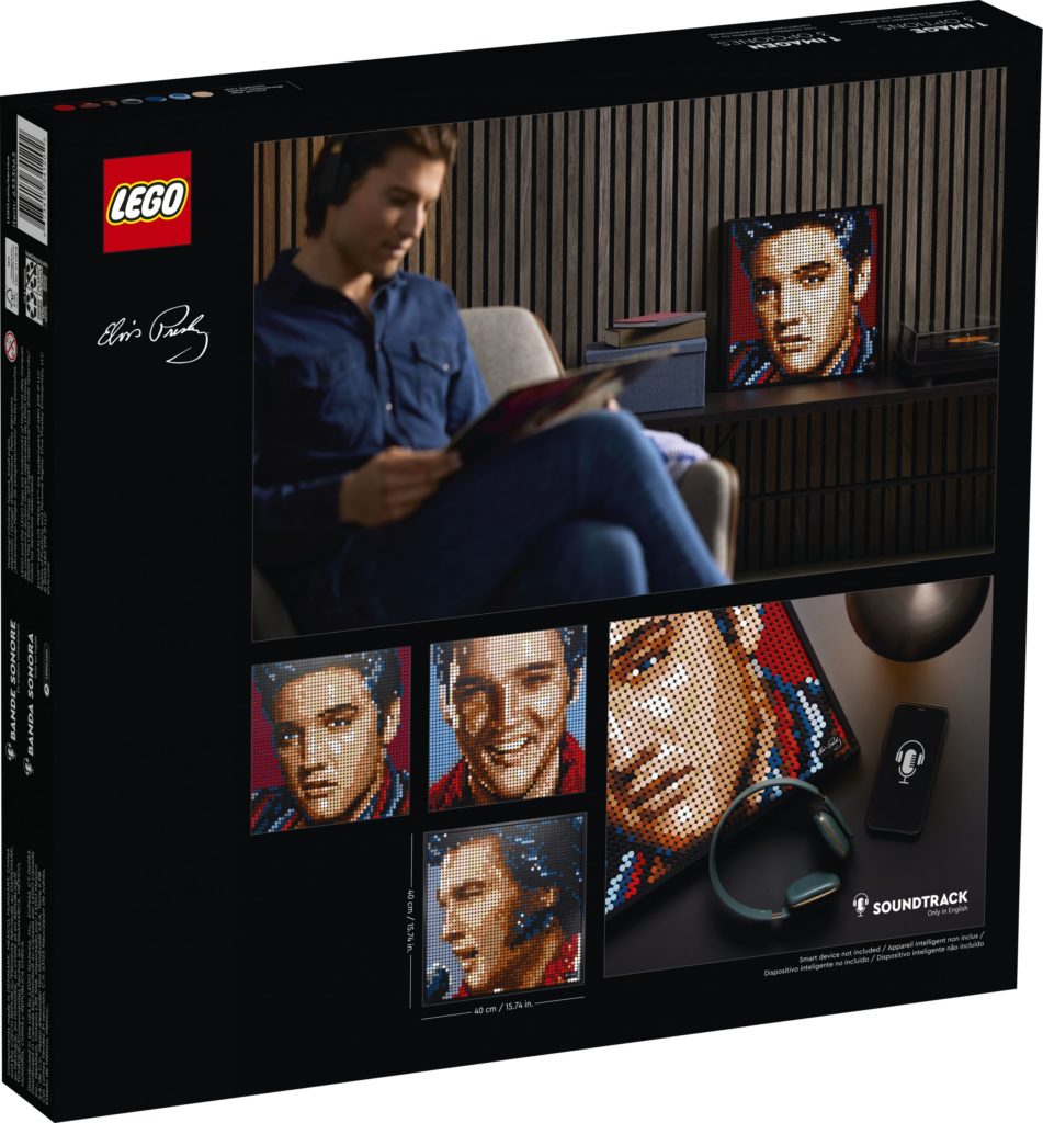 LEGO art 31203 Elvis Presley box back