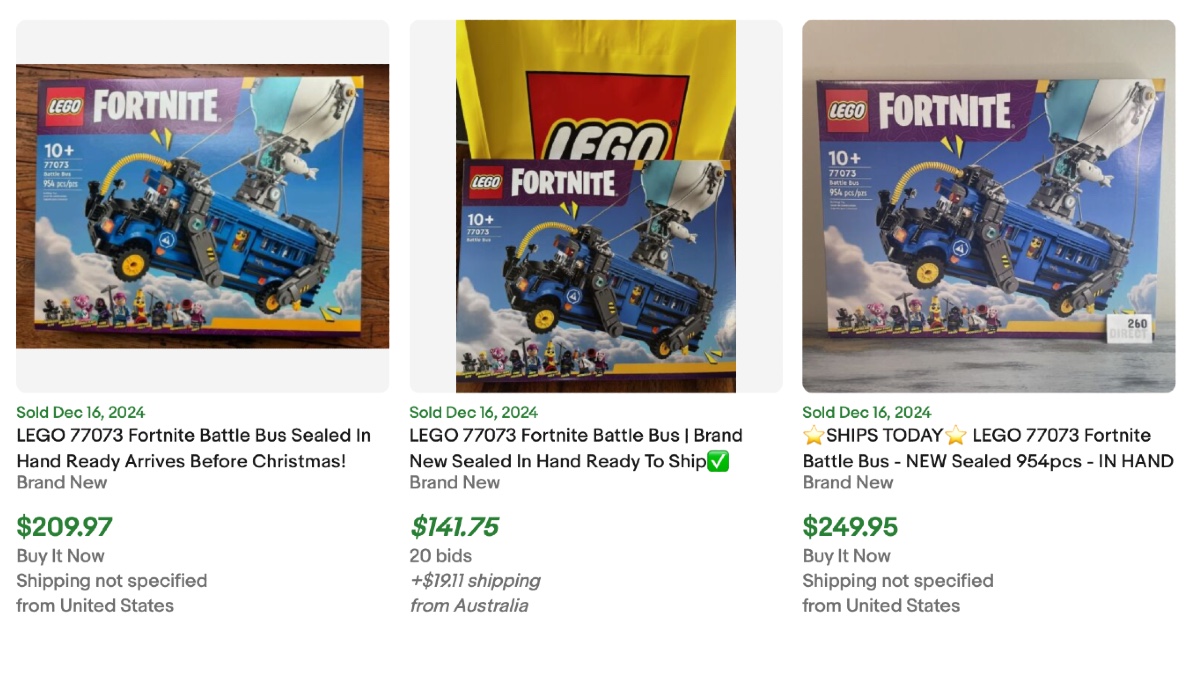 Resellers are cashing in on LEGO Fortnite’s Battle Bus for Christmas