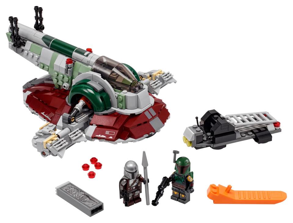 LEGO Star Wars The Mandalorian 75312 Boba Fetts Starship minifigure edit