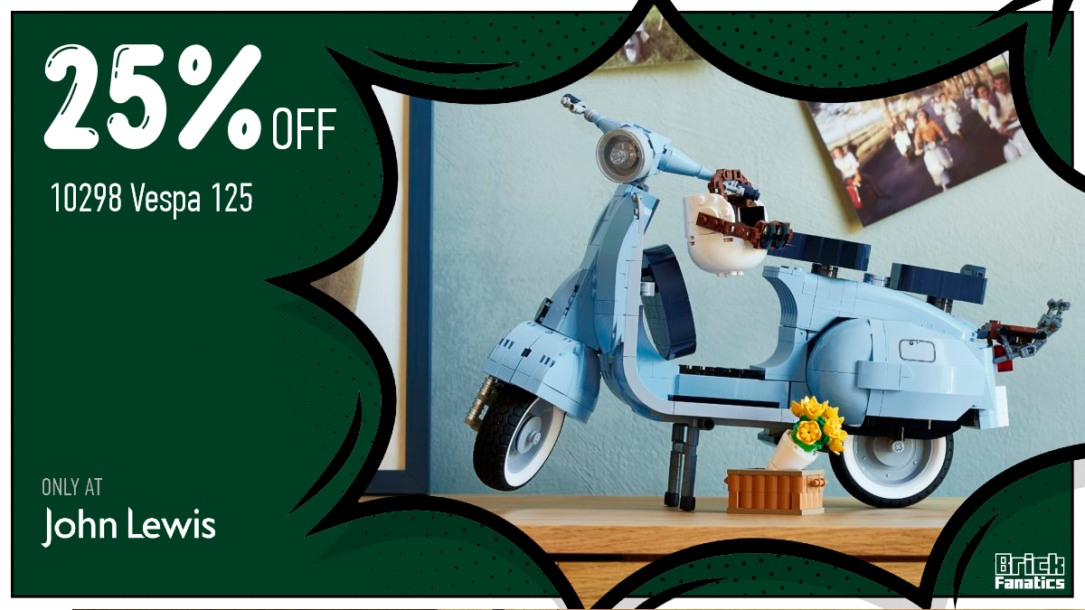 Massive 25% off LEGO Icons 10298 Vespa 125 at John Lewis 