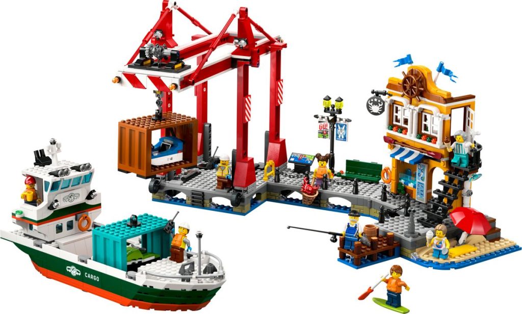 LEGO City 60422 Seaside Harbour with Cargo Ship 7 1024x617