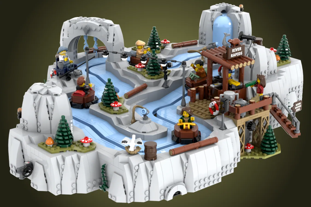 LEGO Ideas Working River Rapids Ride Fairground Rafting Coaster 1 1024x683