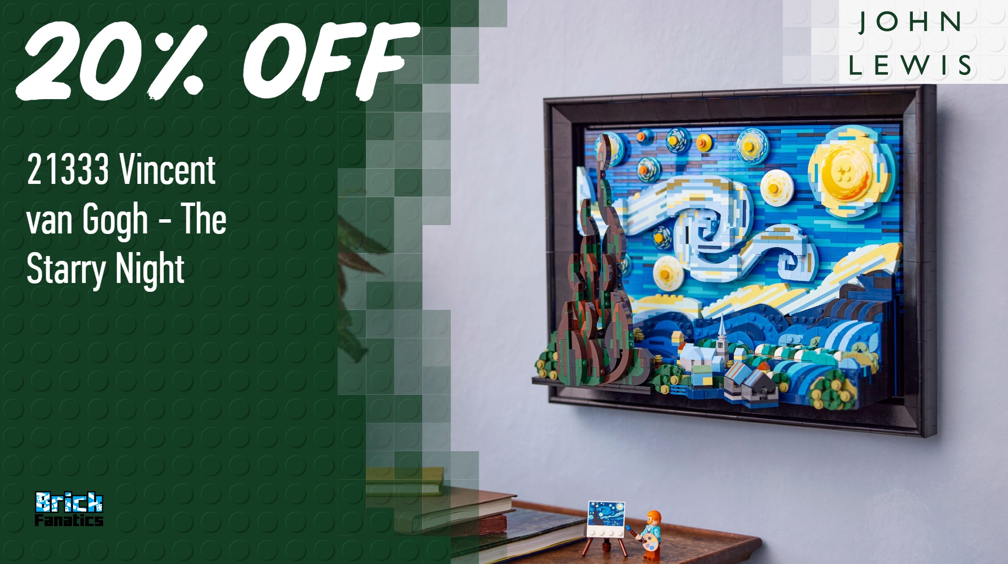 Build your own masterpiece at a 20% discount with this exclusive LEGO deal