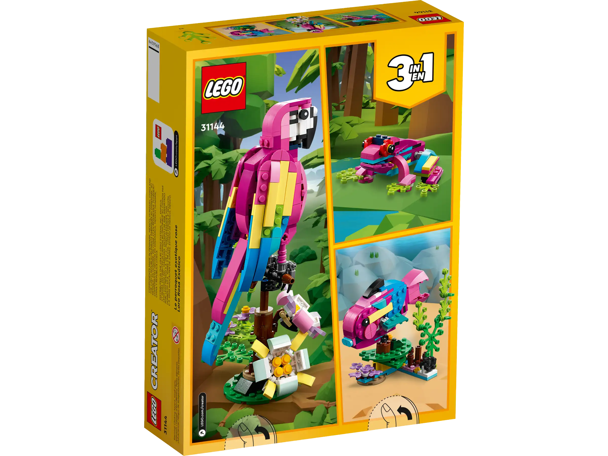 LEGO Creator 3 in 1 31144 Exotic Pink Parrot 8