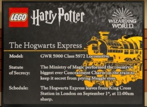 lego 76405 plaque wrong