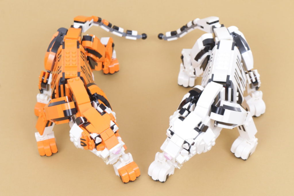 How to recolour LEGO Creator 3 in 1 31129 Majestic Tiger white 28 1024x683