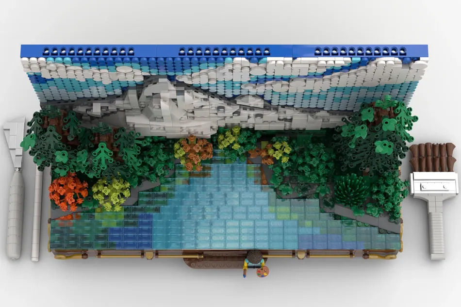 lego ideas bob ross painting 2