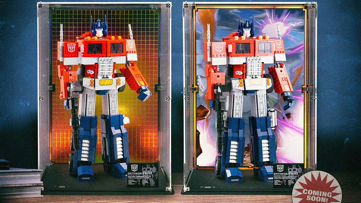 Limited-edition LEGO 10302 Optimus Prime display cases coming to Wicked Brick