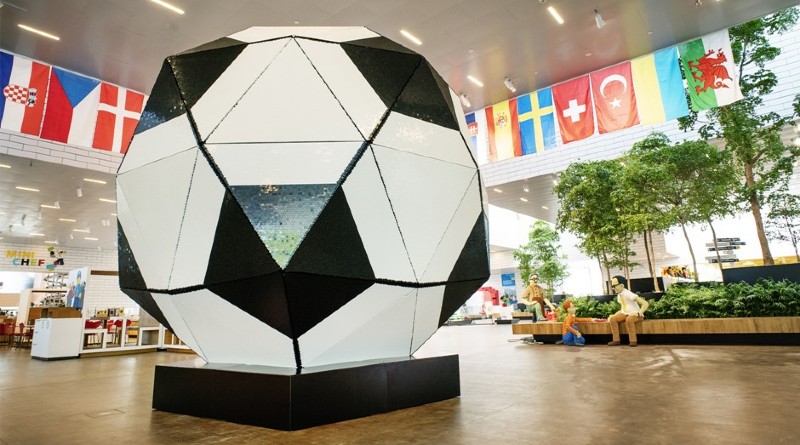 How did they build the world's biggest LEGO football?