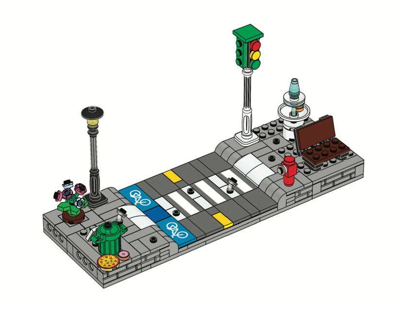 LEGO Ideas Test Lab Pick a Brick Crossing Minifigure Stand