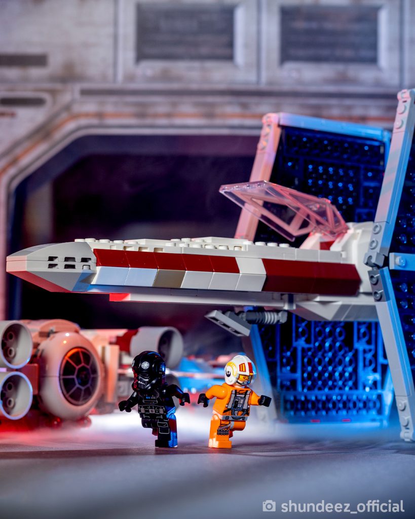 LEGO Star Wars 75393 TIE Fighter and X Wing Mash up Shundeez photography 3 819x1024