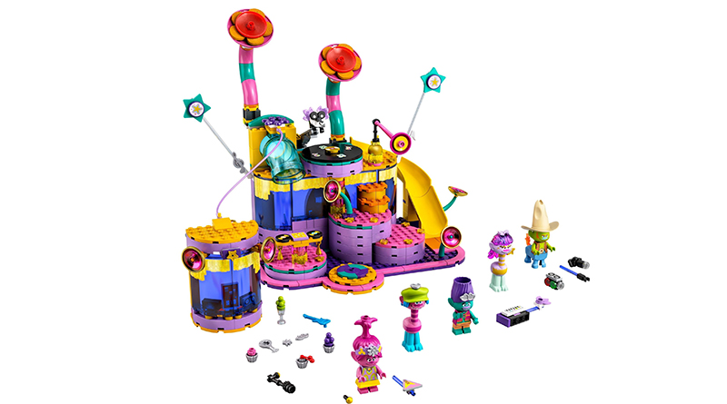 LEGO Trolls World Tour 41258 Vibe City Concert revealed