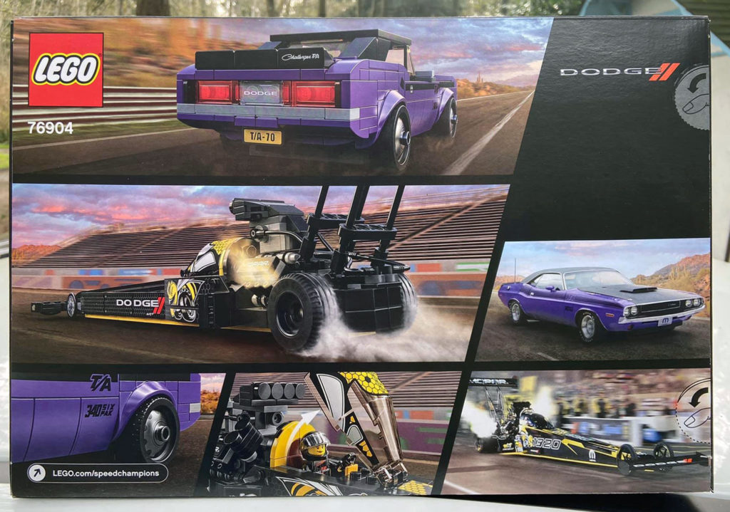 LEGO Speed Champions 76904 Mopar Dodge SRT Top Fuel Dragster and 1970 Dodge Challenger TA 2