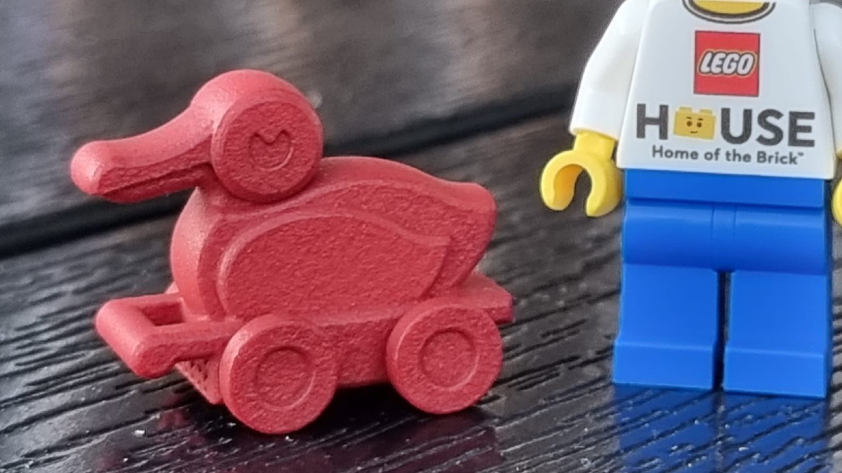 This tiny LEGO House 3D-printed duck actually works, somehow