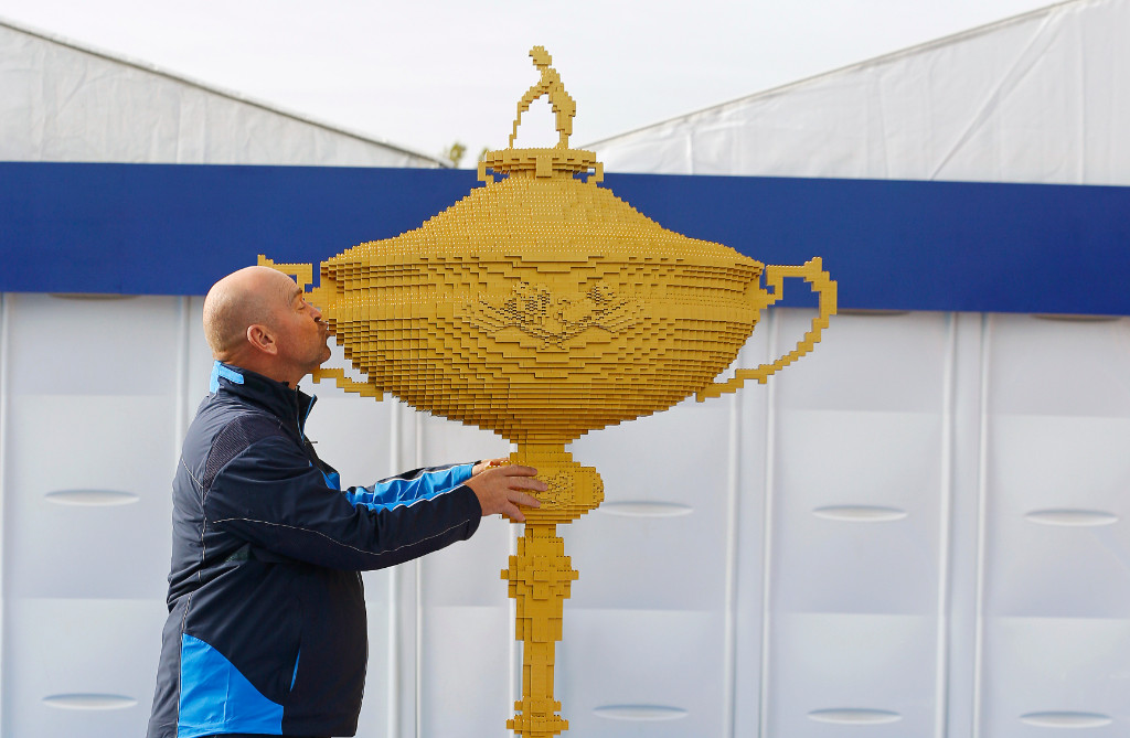 The LEGO Group celebrates the Ryder Cup with replica trophy