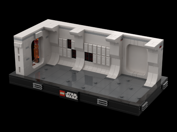 REBRICKABLE LEGO Star Wars 75387 Boarding the Tantive IV diorama 3