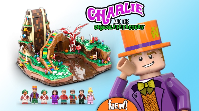 Charlie and the Chocolate Factory finds the golden ticket to 10K on LEGO Ideas