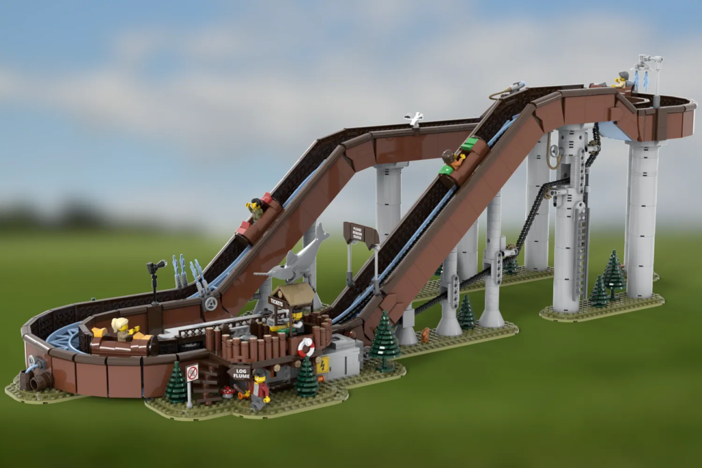 LEGO Ideas Working Log Flume 3 1024x683