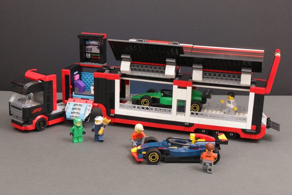 LEGO City 60445 F1 Truck with RB20 AMR24 F1 Cars review 1 1024x683