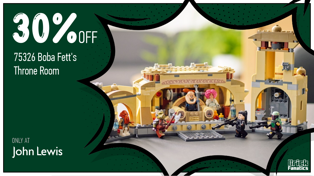 Huge 30% off LEGO Star Wars 75326 Boba Fett’s Throne Room at John Lewis 