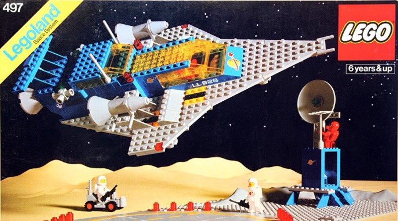 A LEGO designer is recreating box art of classic LEGO sets in hand-drawn artworks