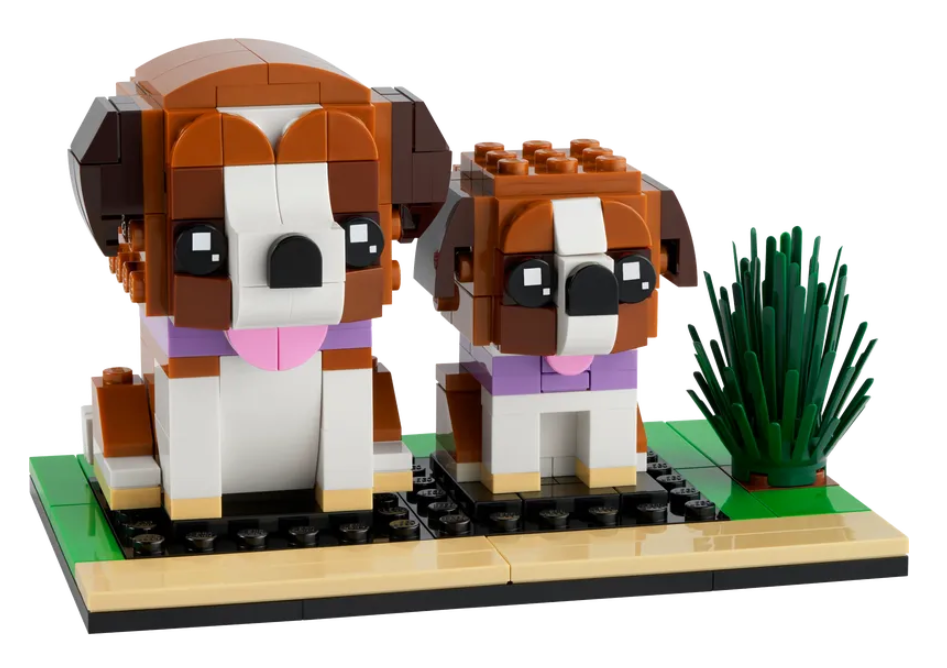 LEGO BrickHeadz 40543 St. Bernard contents
