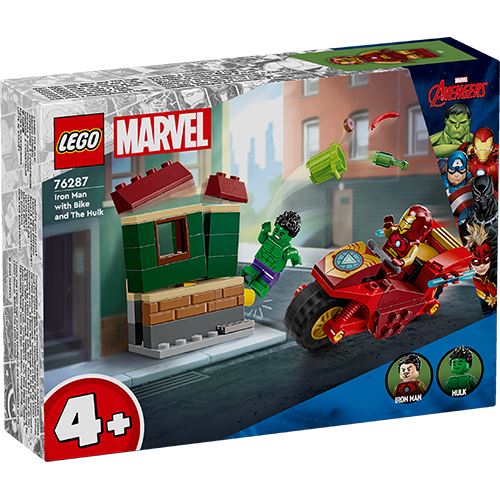 LEGO Marvel 76287 Iron Man with Bike and The Hulk 2