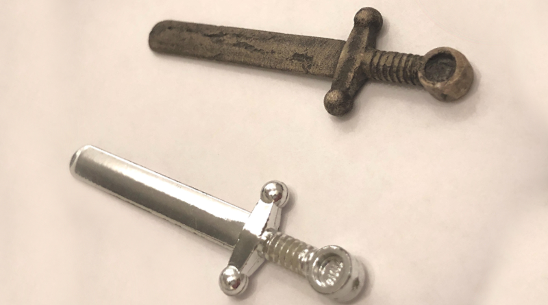 How does a LEGO sword compare to a 25-year-old one made of real silver?