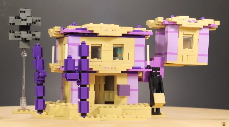 LEGO Minecraft build takes on the otherworldly End City