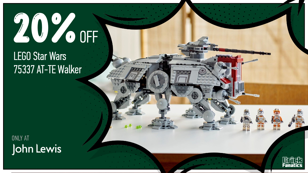 Grab a massive 20% off LEGO Star Wars 75337 AT-TE Walker 
