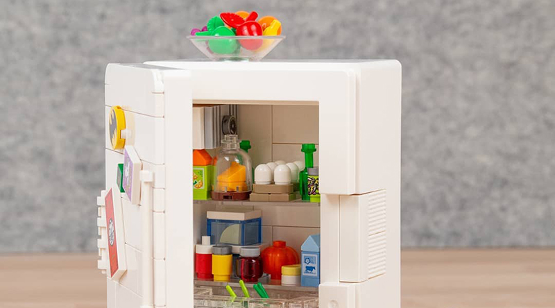 Brick Pic of the Day: IKEA fridge