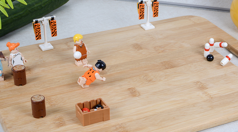 Brick Pic of the Day: Bowling with the Flintstones