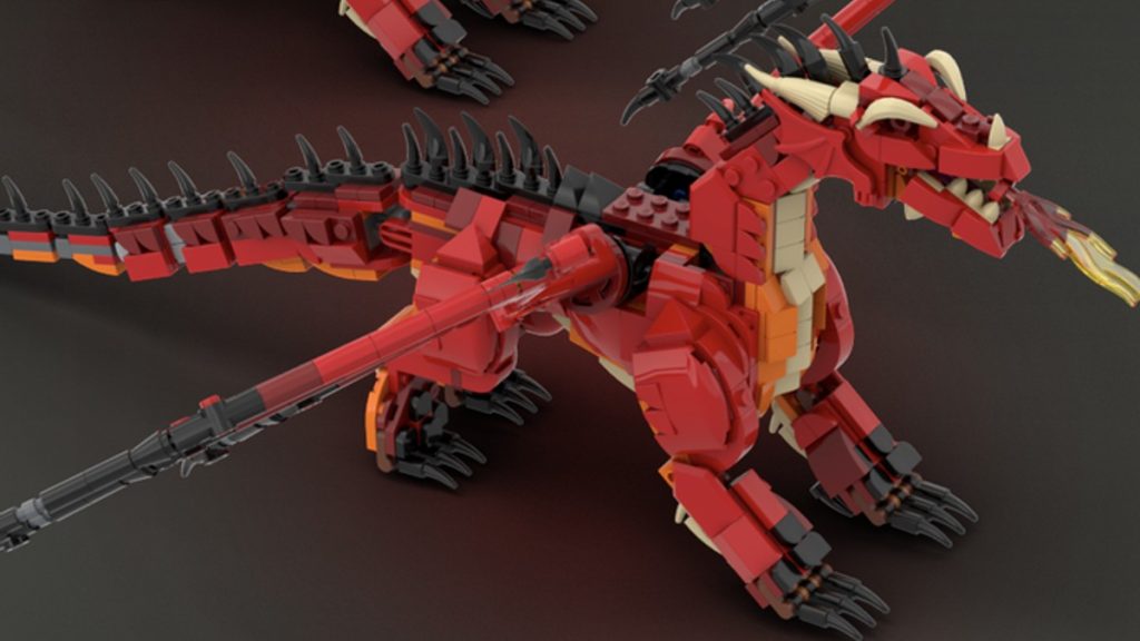 LEGO Ideas 21348 dungeons dragons custom dragon head itavix featured 1024x576