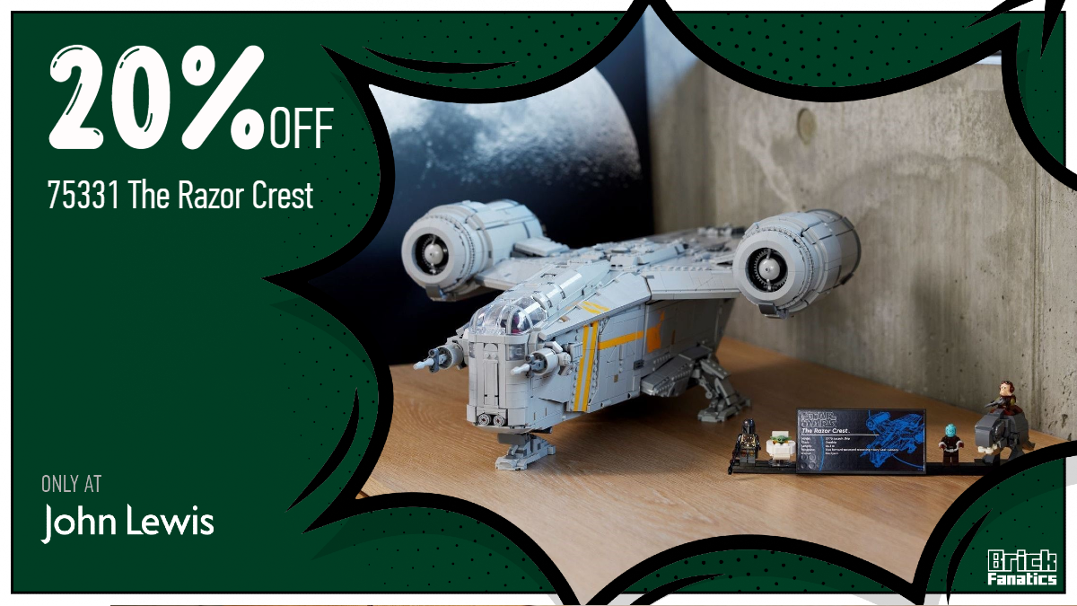 Grab a huge 20% off LEGO Star Wars 75331 The Razor Crest at John Lewis