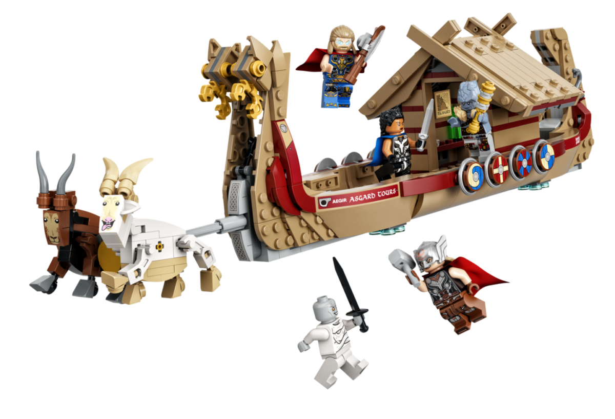 LEGO Marvel 76208 The Goat Boat contents