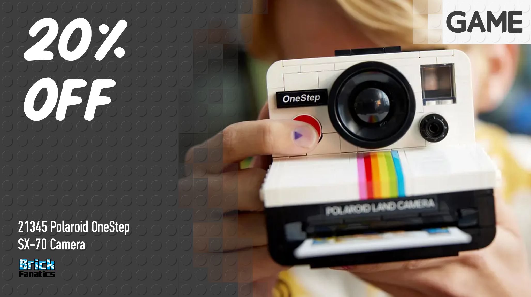 Still time to save on new release LEGO Ideas Polaroid Camera