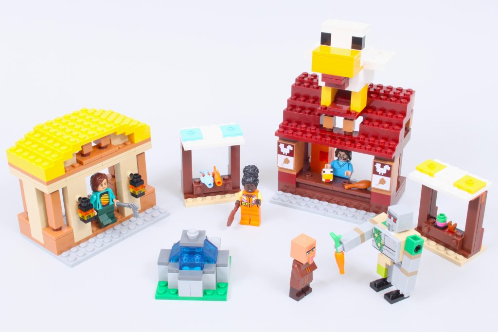 LEGO Minecraft 21273 The Ghast Balloon Village Attack review 3 1024x683