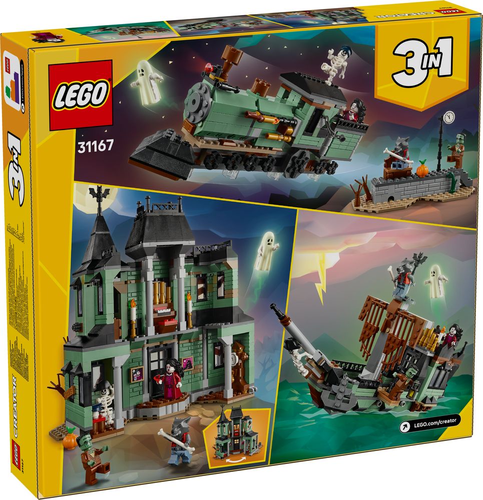 EGO Creator 3 in 1 31167 Haunted House box back