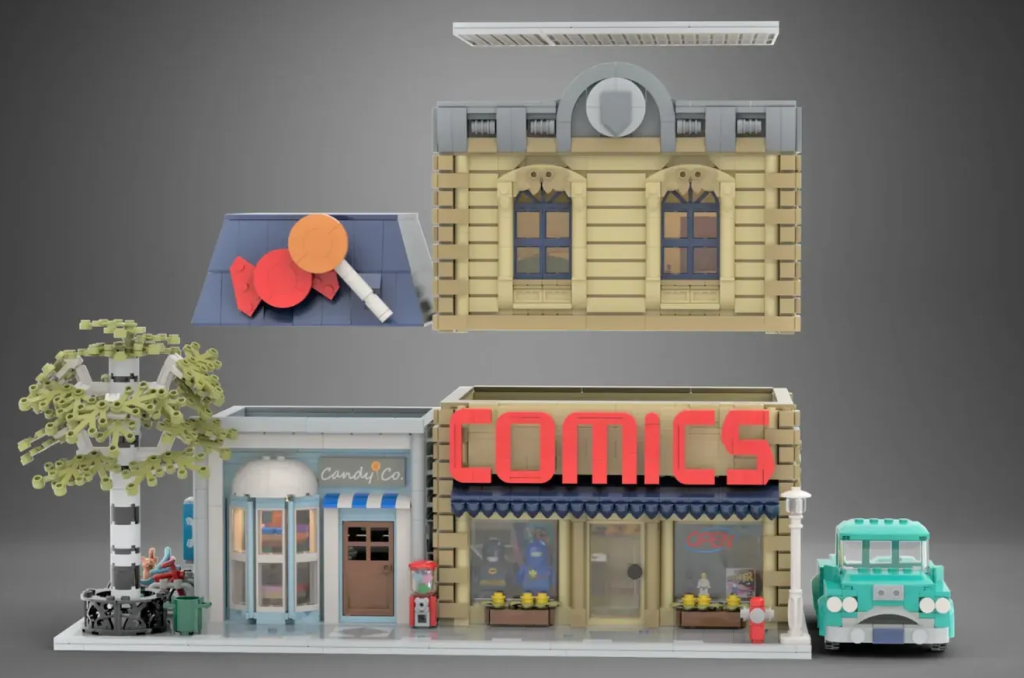 LEGO Ideas retro comic store 1 1024x678