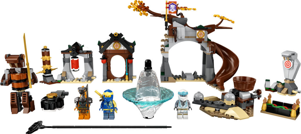 NINJAGO 71764 NINJA TRAINING CENTER contents 1024x457