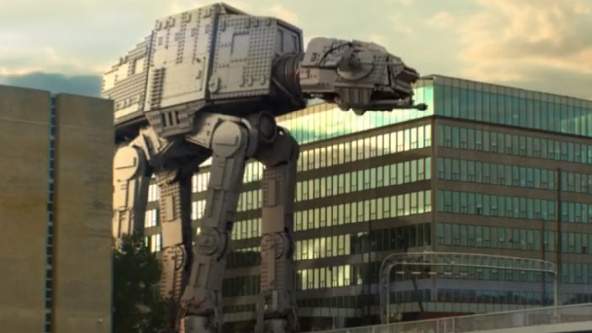Realistic LEGO Star Wars advert showcases the scale of 75313 AT-AT
