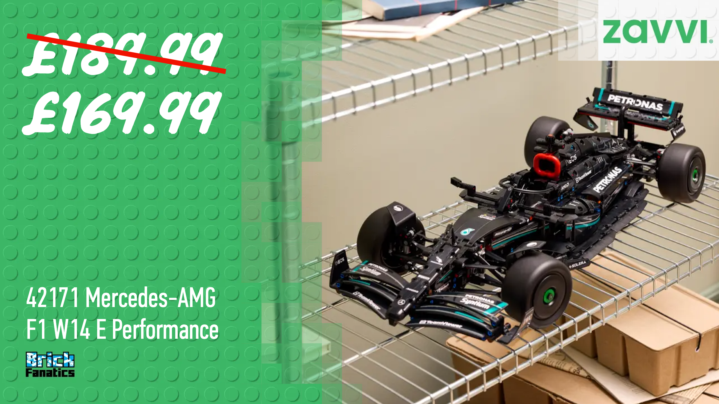Race away with an early discount on LEGO Technic Mercedes F1 set