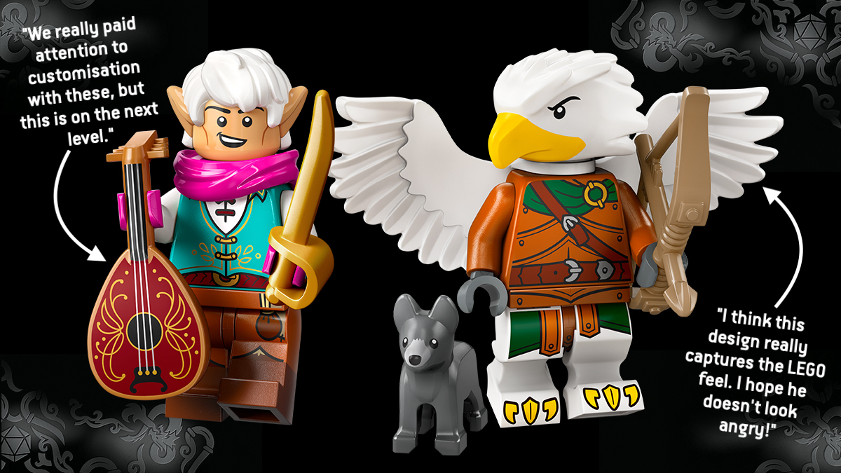 LEGO Dungeons & Dragons designer walkthrough: Elf Bard and Aarakocra Ranger