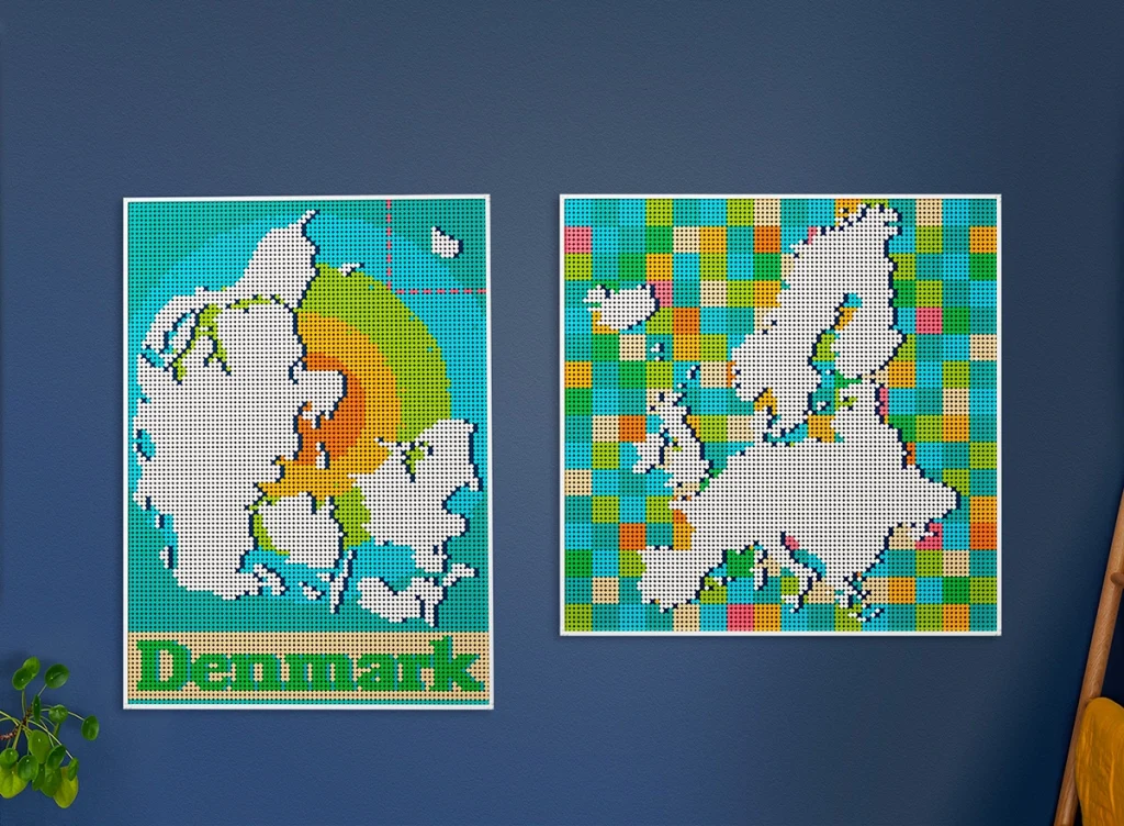 LEGO Art 31203 World Map alternate builds Europe Denmark 1024x752