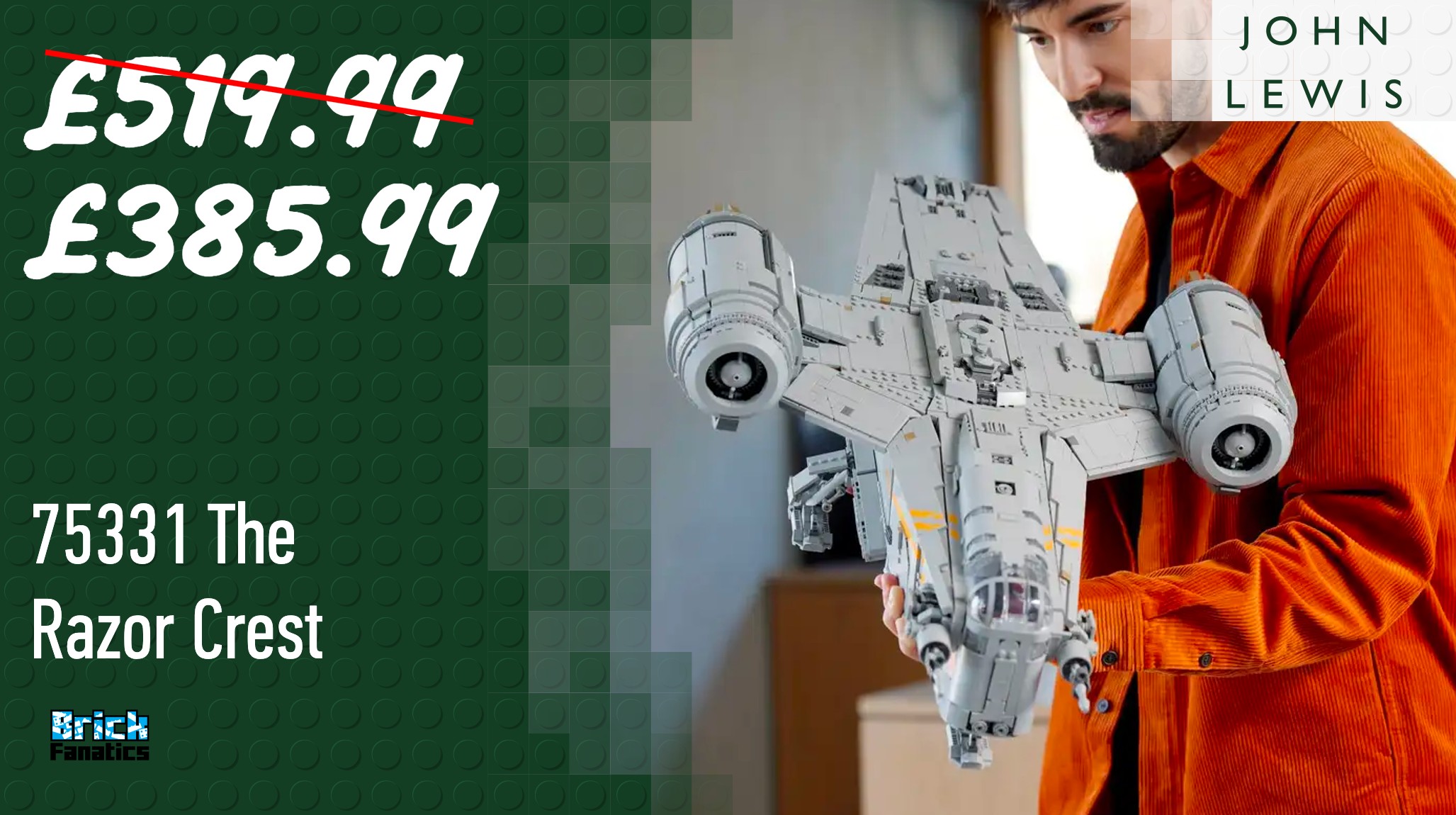 Use this code for extra savings on LEGO Star Wars UCS Razor Crest right now
