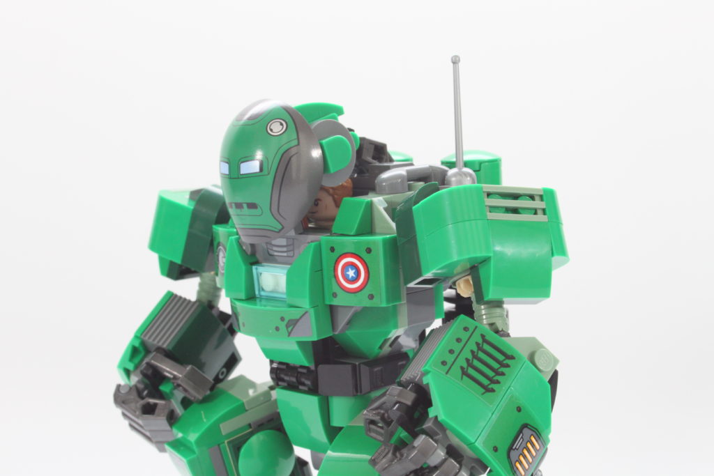 LEGO Marvel 76201 Captain Carter and the Hydra Stomper review close up 2
