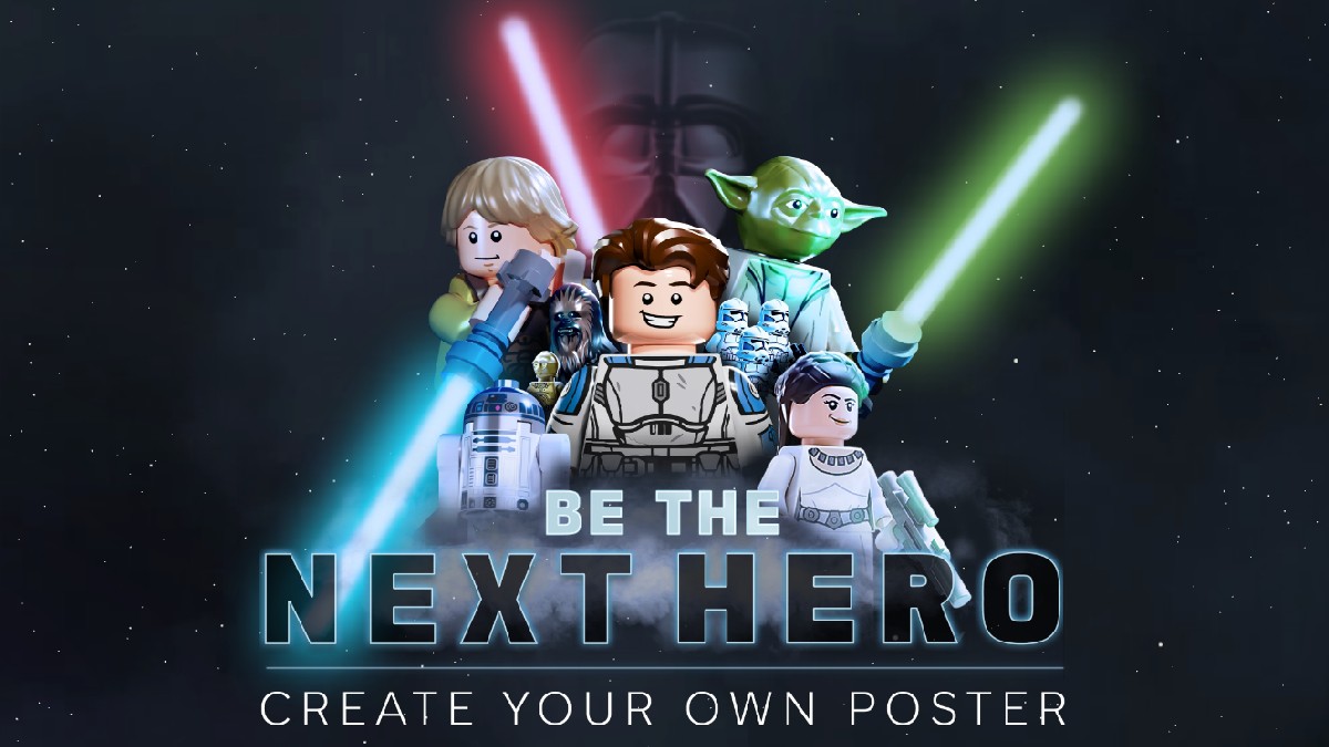 Make a free LEGO Star Wars 25th-anniversary poster now
