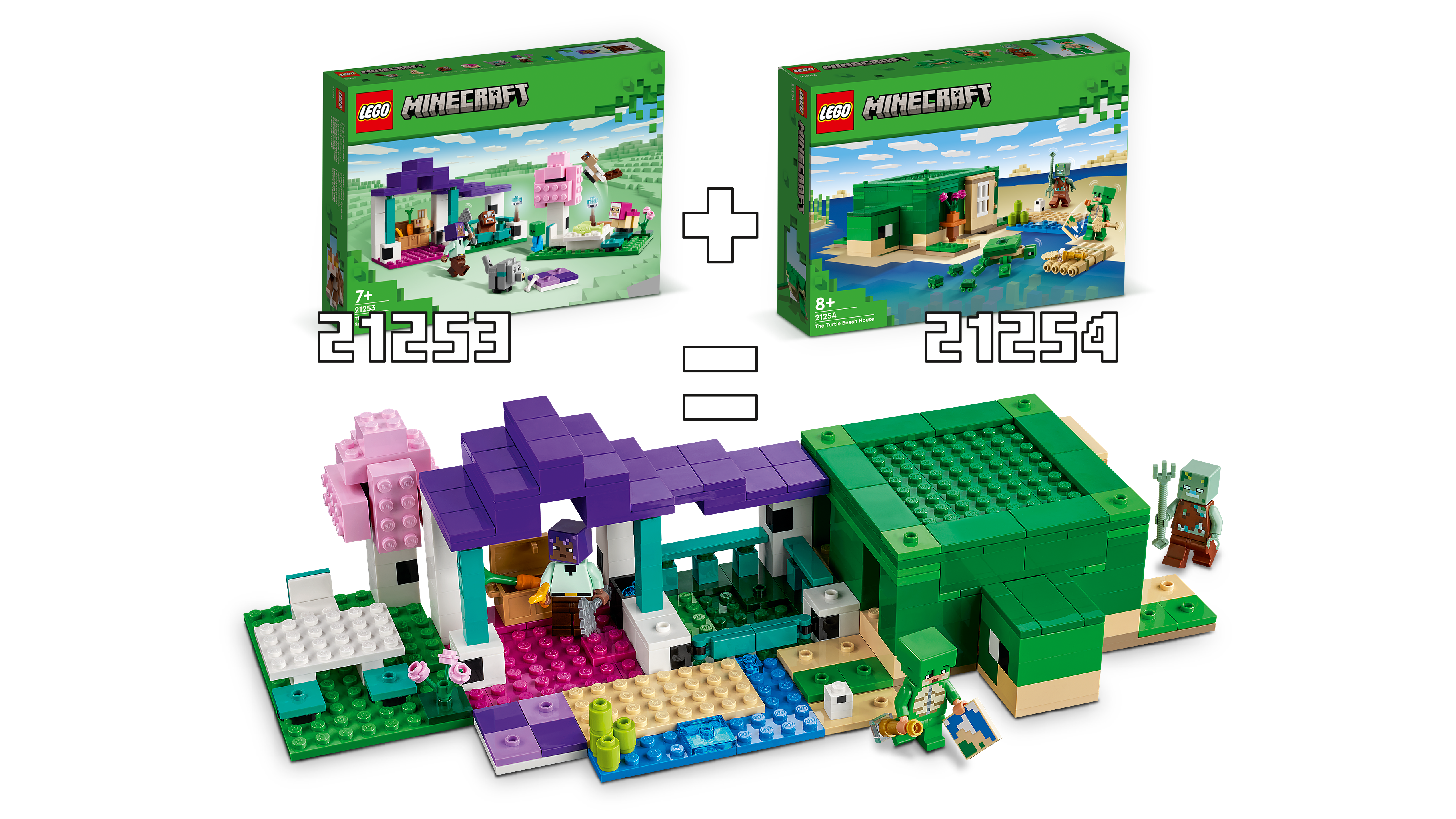 lego 21253 the animal sanctuary combined
